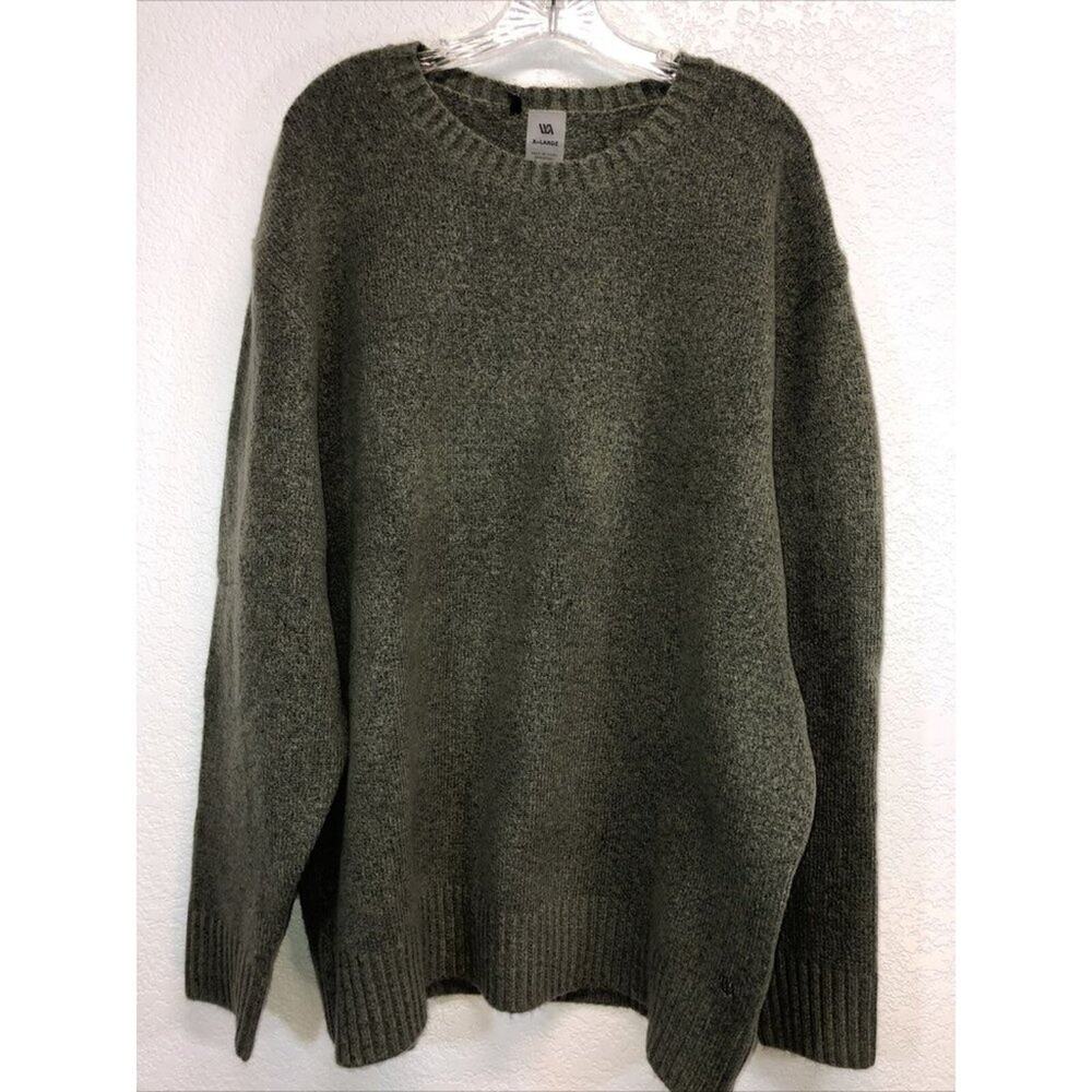 NWT Men's Sweater XL Pullover Olive Drab Green Army Hiking Camp Outdoor Casual